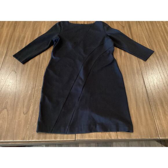 Doncaster Black Mini Shift Dress 3/4 Sleeve Formal Business Office Classic 14 - Picture 5 of 16